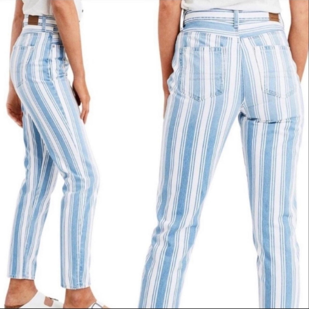 American Eagle striped mom jeans size 4